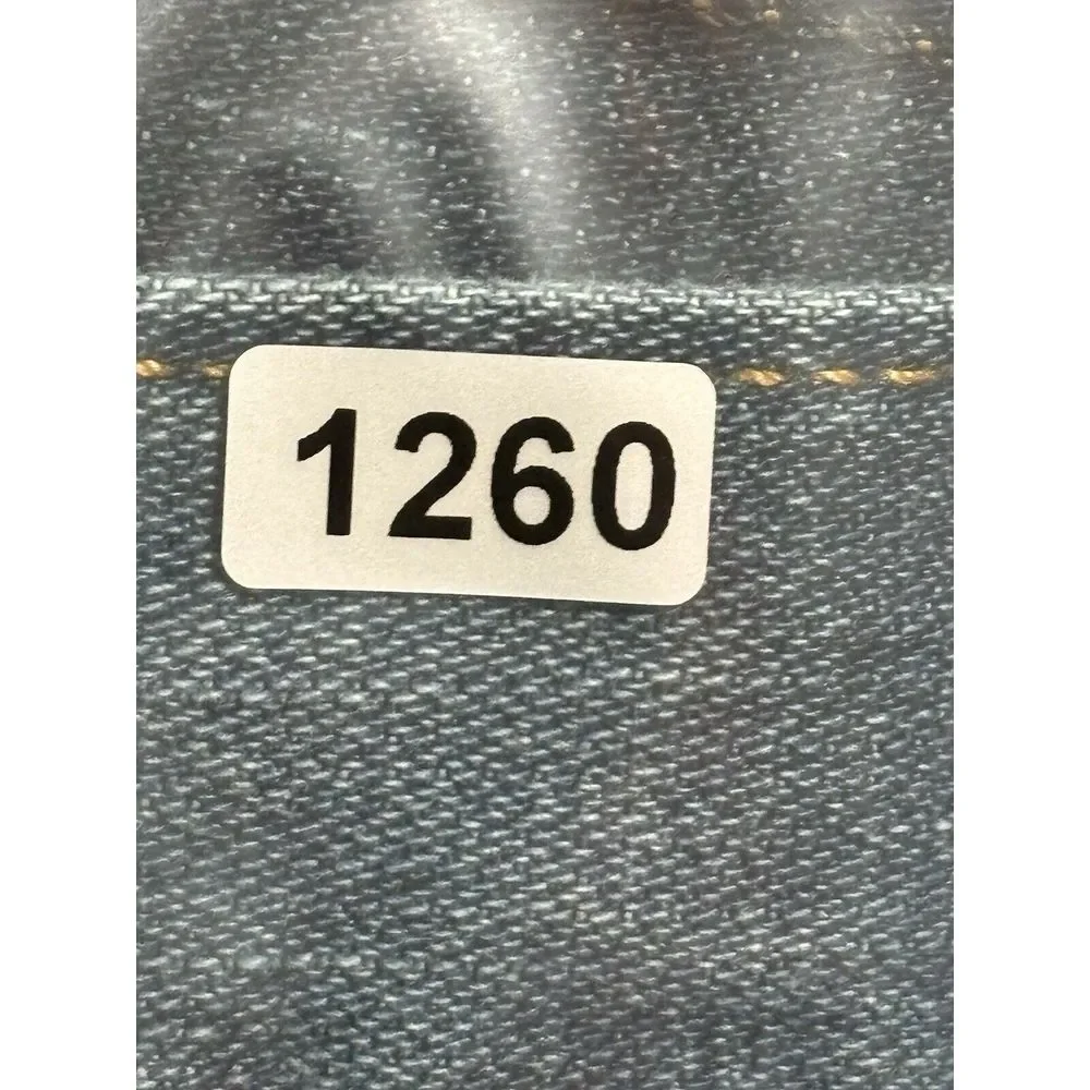 True Religion Jeans Men's Blue Geno Relaxed‎ Slim Jeans Split Hem Size 32
